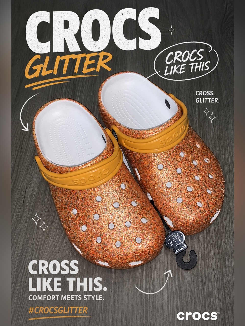 🇺🇸FIRM PRICE🇺🇸Crocs CLASSIC GLITTER CLOG